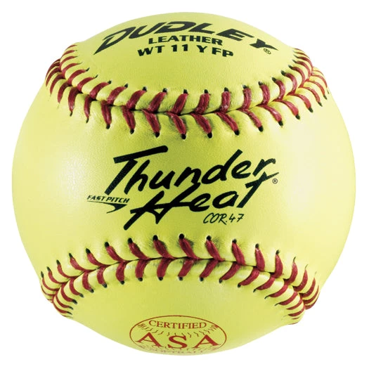 Dudley ASA Thunder Heat 11" 47/375 Leather Fastpitch Softballs: 4A-531Y 1 Dudley ASA Thunder Heat 11" 47/375 Leather Fastpitch Softballs: 4A-531Y
