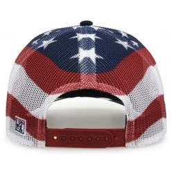 Game Headwear Baseball NSA Classic Series Navy USA Flag Snapback Hat: GB452US-N