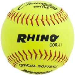 Champion NFHS Rhino 12" 47/375 Leather Fastpitch Softballs: SB47NF
