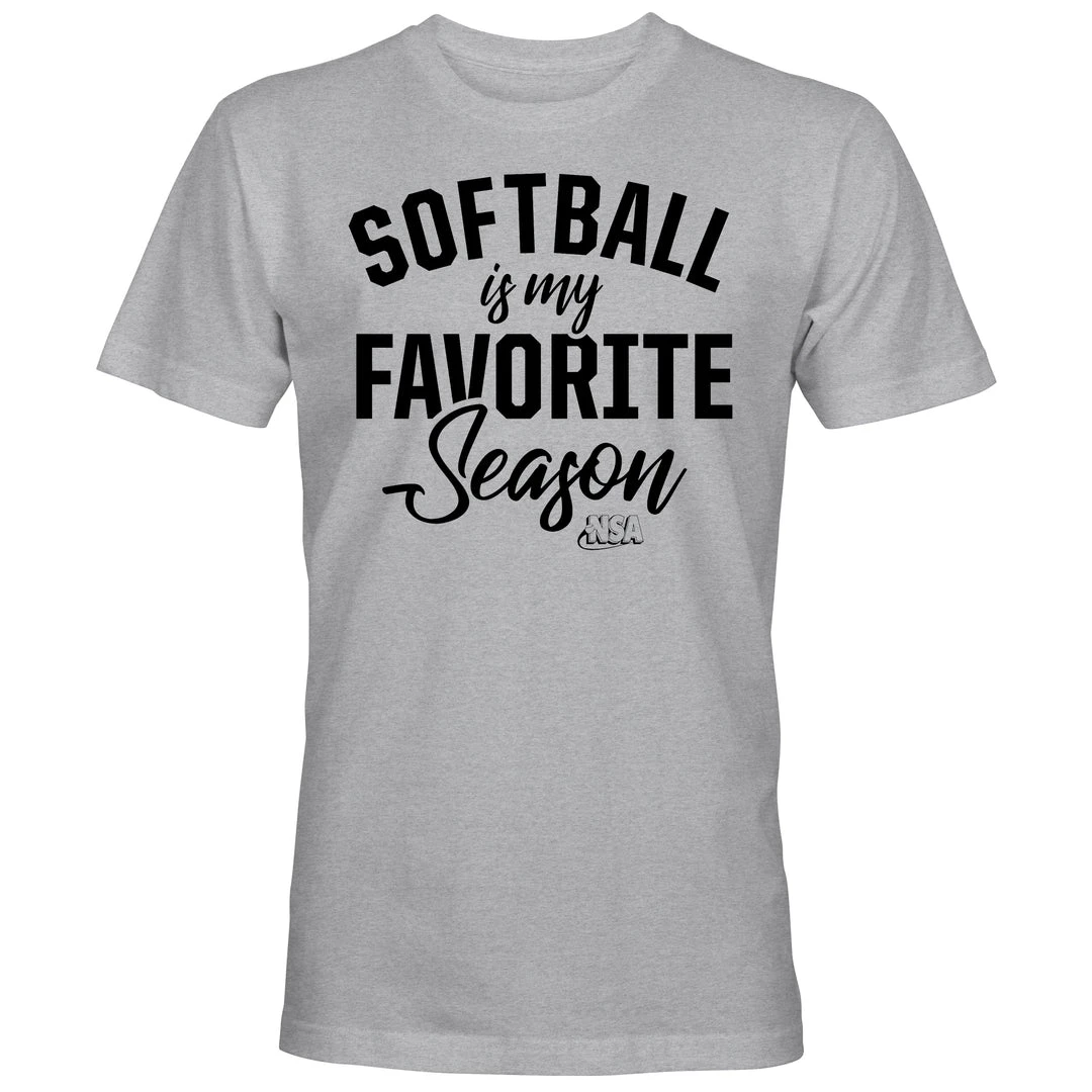 DSG Apparel NSA Softball Is My Favorite Season Short Sleeve Shirt 1 DSG Apparel NSA Softball Is My Favorite Season Short Sleeve Shirt