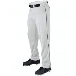 Wilson Youth P200 Classic Knit Relaxed Fit Baseball Pants With Piping: WTA4232